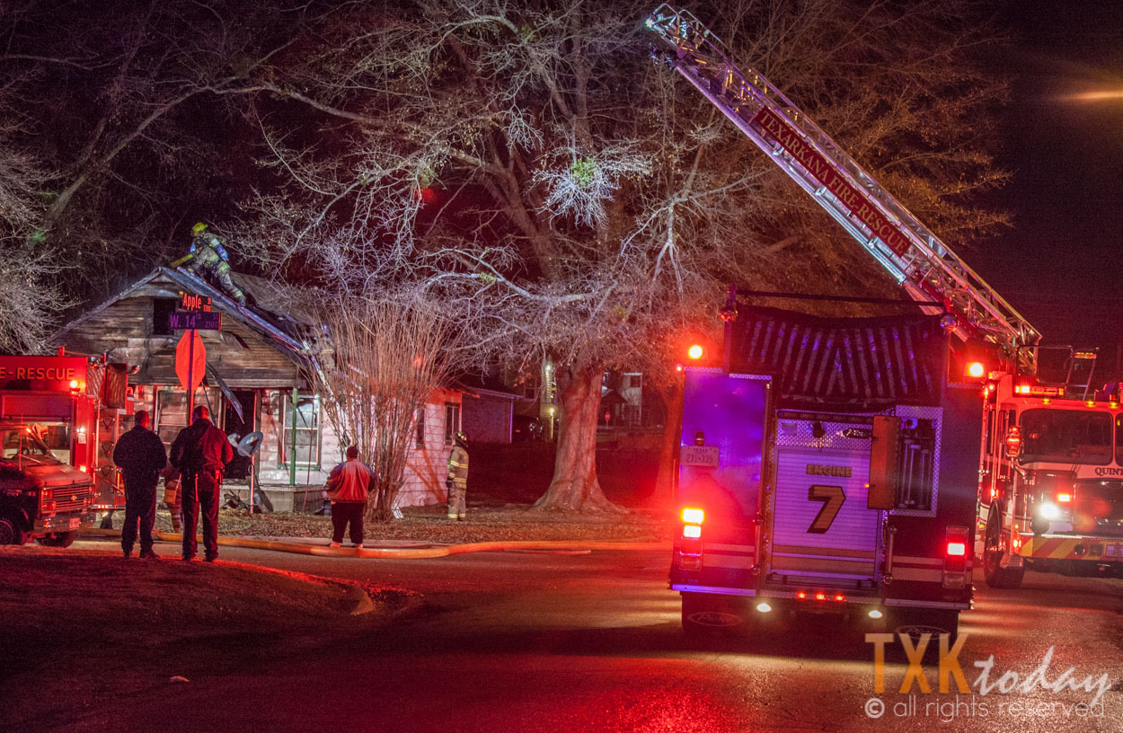 Fire Fighters Fight House Fires on Both Sides of State Line Texarkana