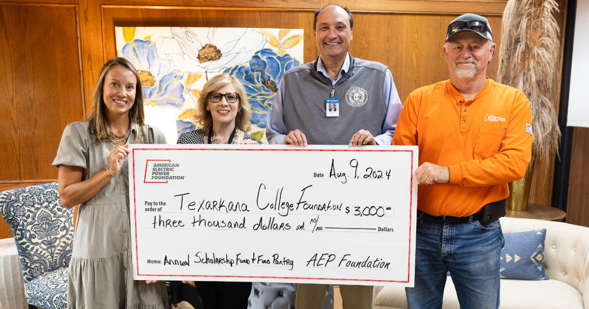 Texarkana College receives ,000 donation from AEP Foundation