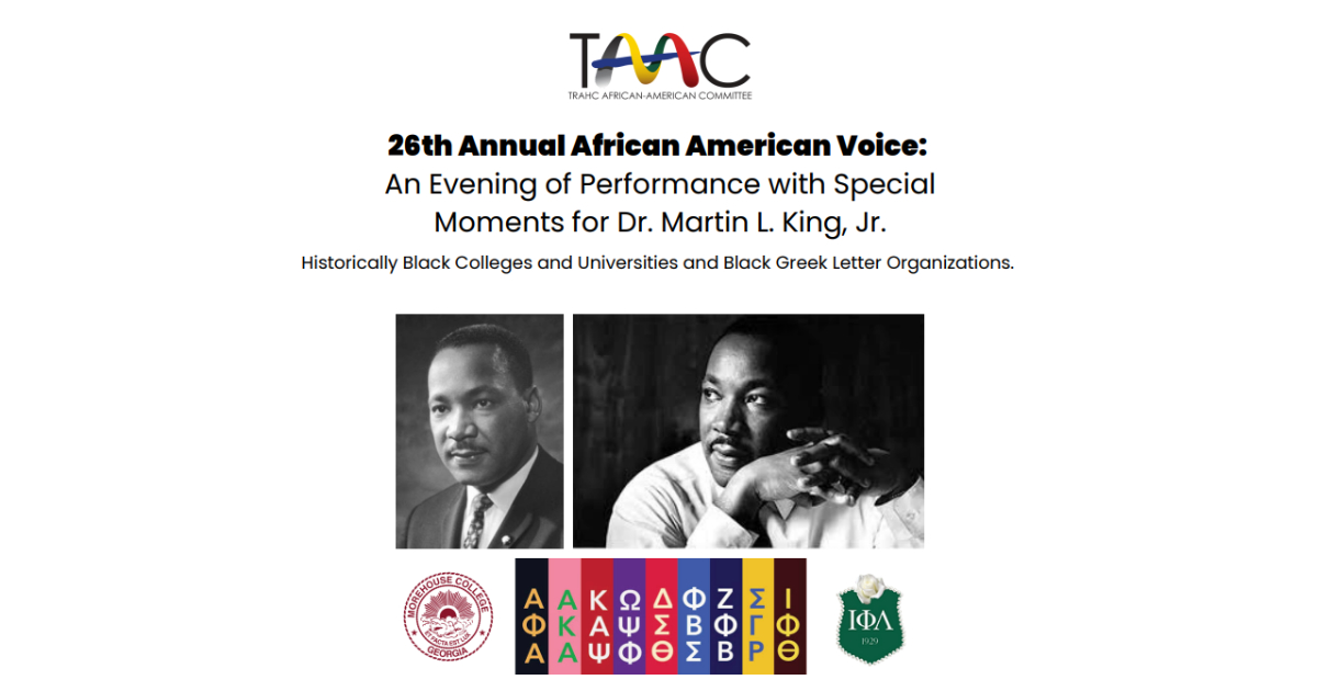 TRAHC’s 26th Annual African American Voice to Celebrate Music, Heritage, and...