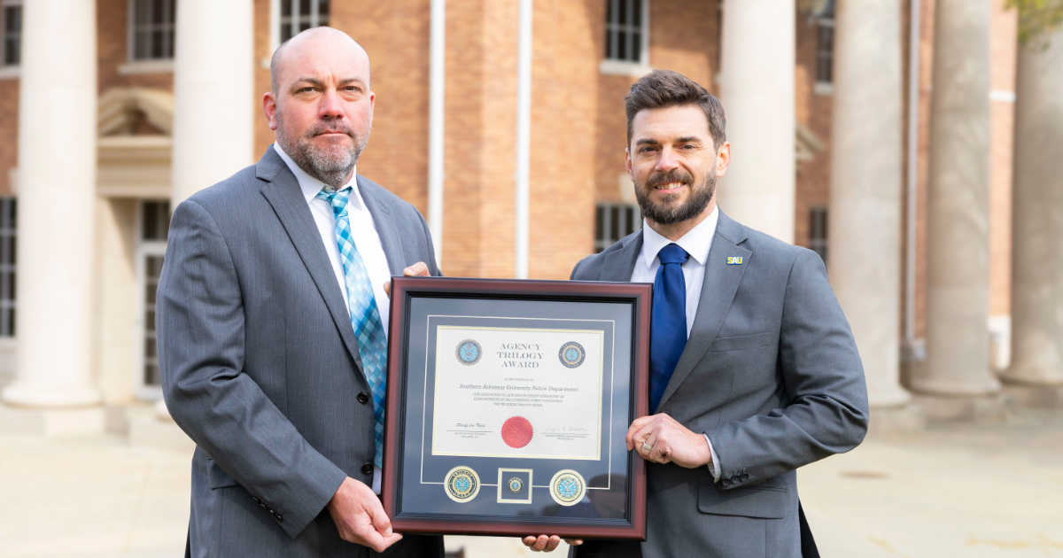 Southern Arkansas University Police Department Earns FBI-LEEDA Agency Trilogy Award