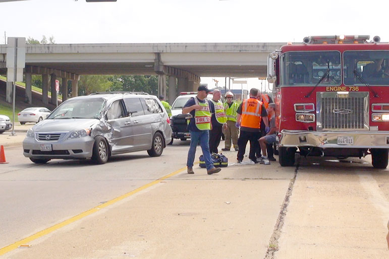 Fire Truck Involved in Accident Responding to Accident | Texarkana Today