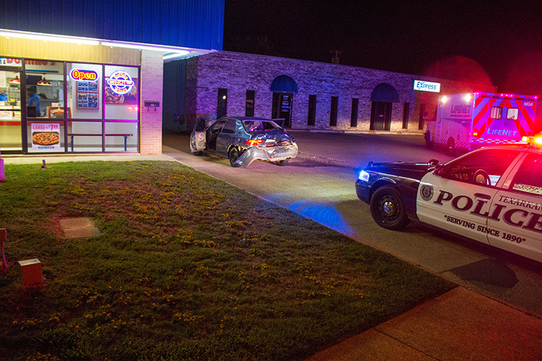 Dominos Pizza Parking Lot Accident Sends One to Hospital Texarkana Today