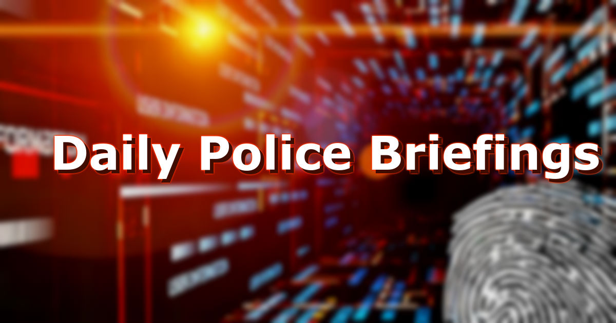 daily police blotter