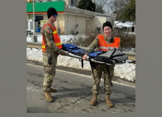 Local Soldiers Provide Aid During Winter Storm