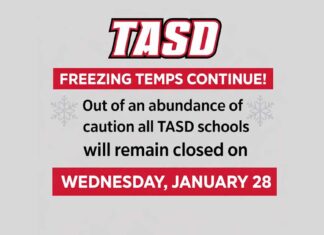 TASD Cancels School for Wednesday