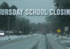 School Closings for Thursday, January 28