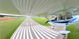 Headline Image - A plane landing on runway 4/22 in Texarkana