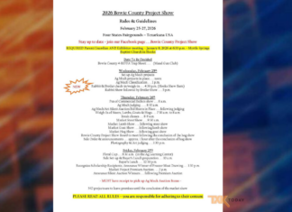 Community Invited to Support Young Exhibitors at Bowie County Project Show