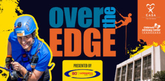 “Go Over the Edge for Kids!” — CASA & TCAC’s First-Ever Rappel Fundraiser