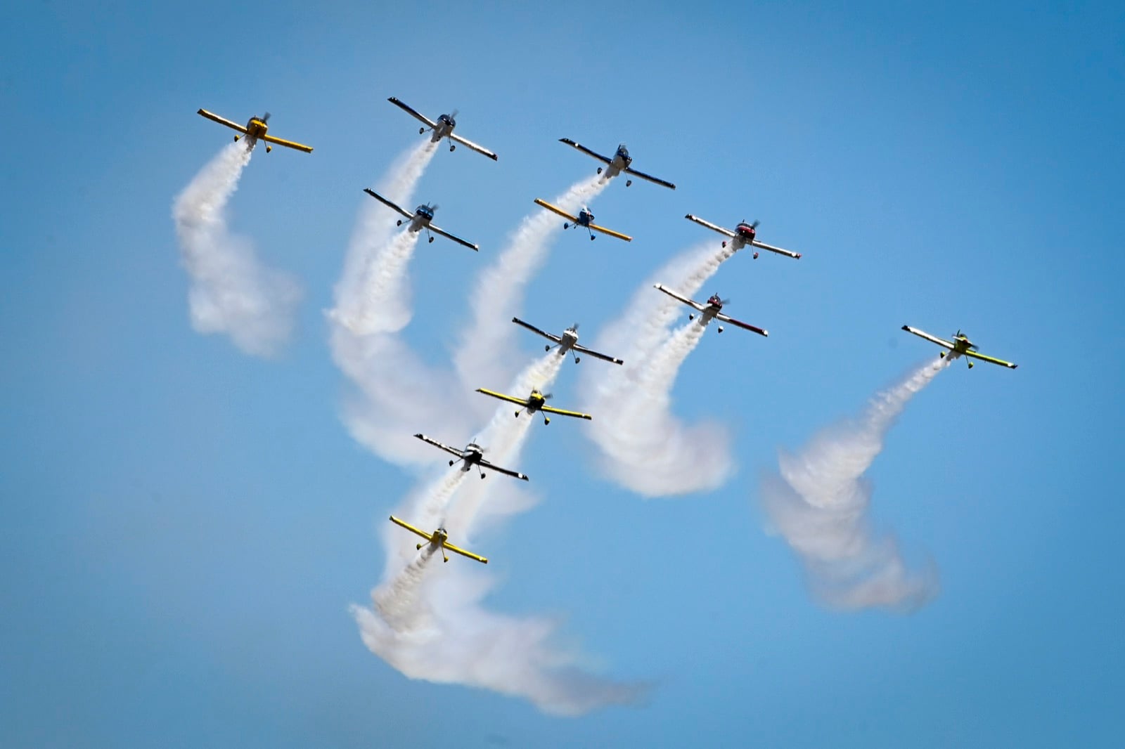 Full Throttle Formation Team precision aerobatic pass