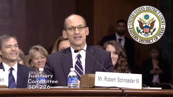 U.S. District Judge Robert W. Schroeder III at his 2014 confirmation hearing