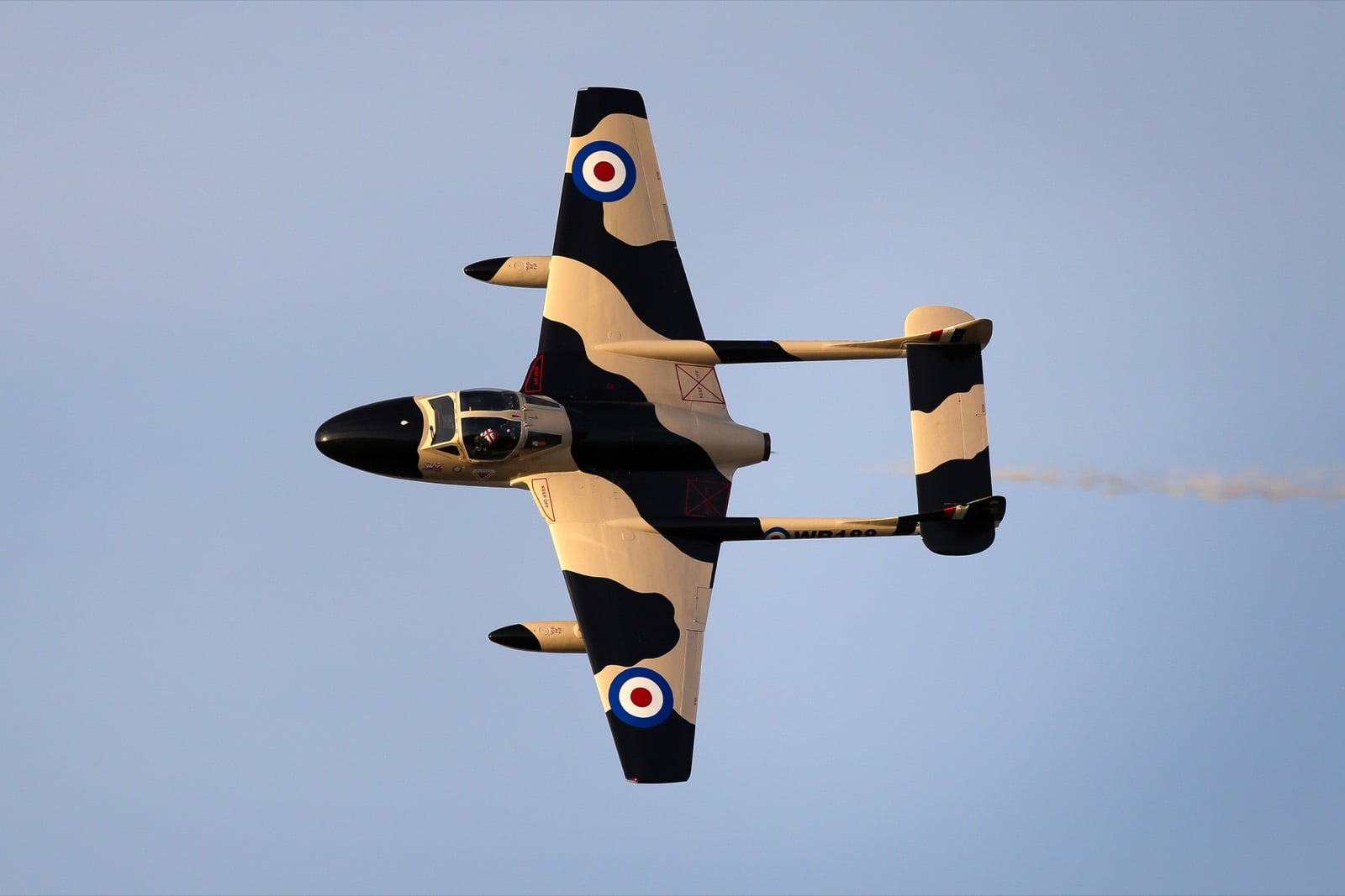 de Havilland Vampire jet fighter flown by Vampire Airshows