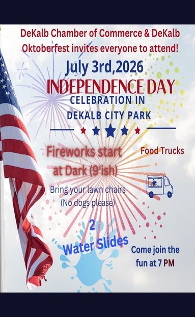 DeKalb Independence Day Celebration flyer