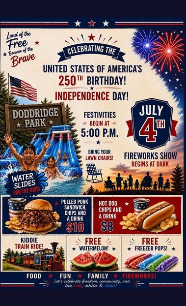 Doddridge Park Independence Day Celebration flyer