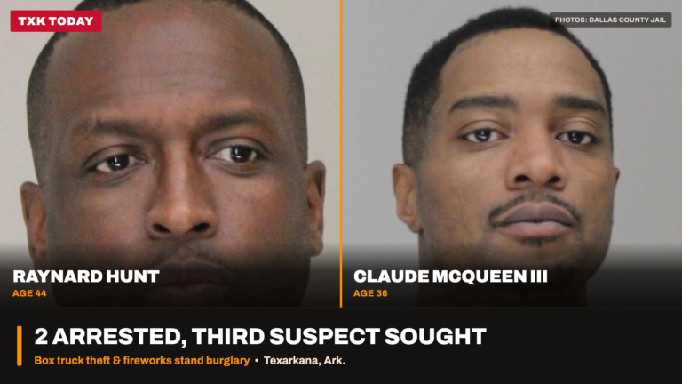Booking photos of Raynard Hunt and Claude McQueen III, Dallas County Jail