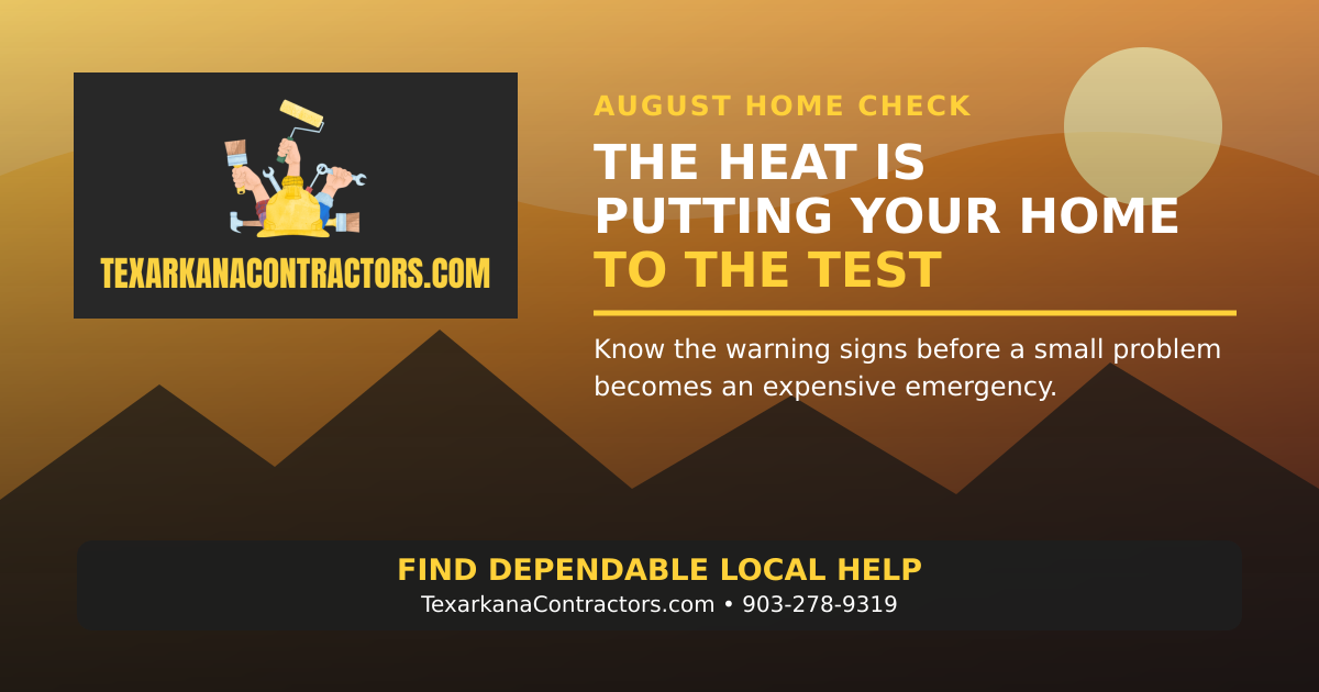 Texarkana’s August Heat Is Putting Local Homes to the Test