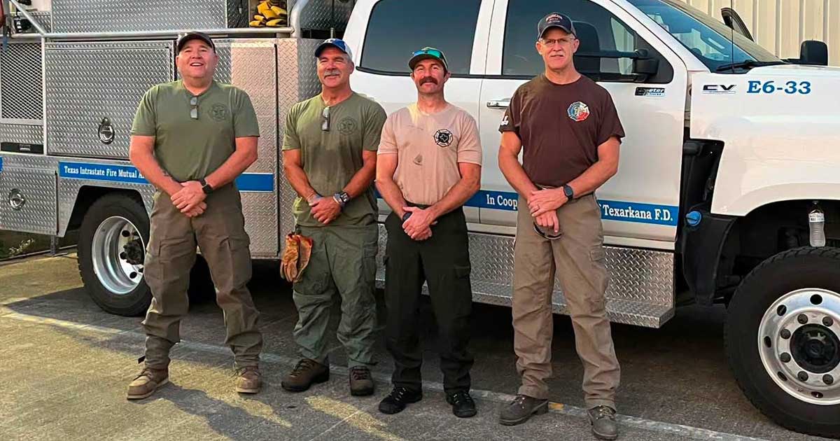 Texarkana firefighters battling North Texas wildfires with state strike team
