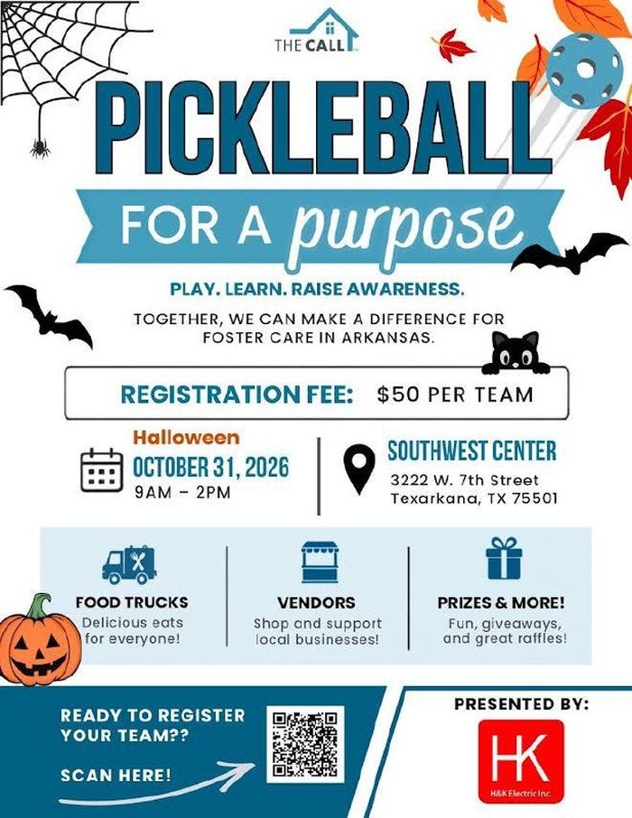 Pickleball for a Purpose event flyer by The CALL