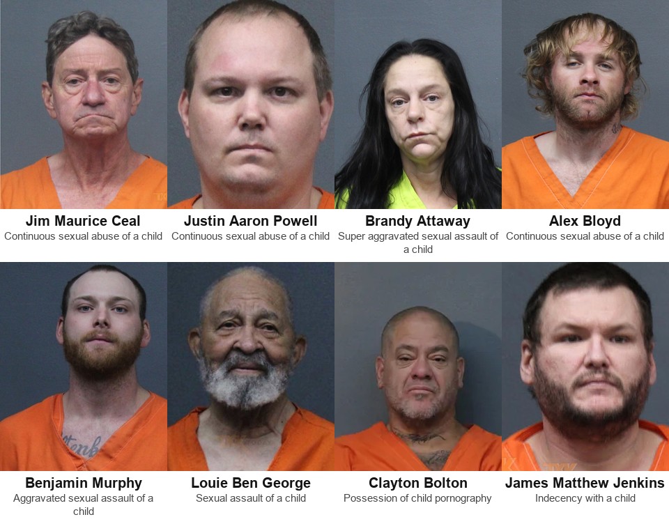 Eight defendants in child sex abuse cases on the 202nd District Court docket Thursday