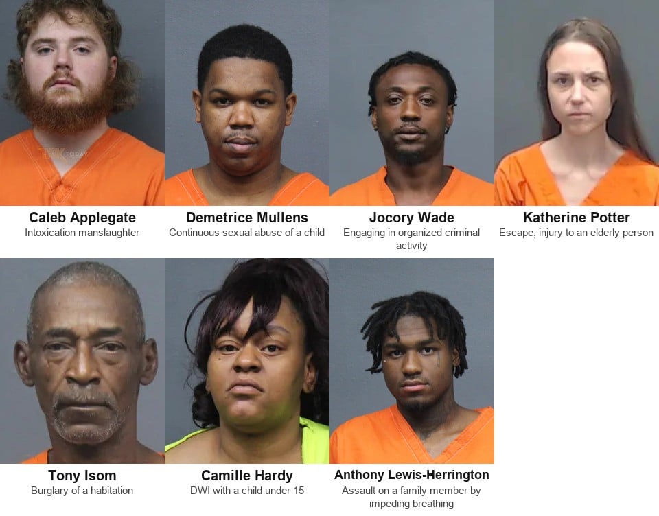 Seven defendants on the 5th District Court docket Monday