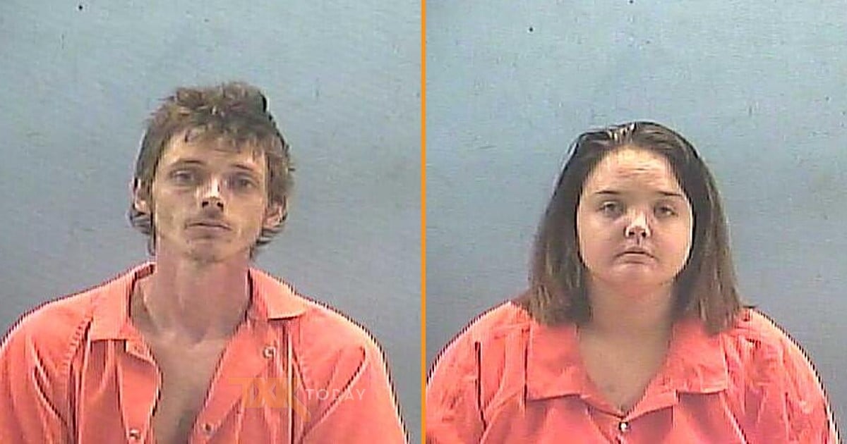 Booking photos of James Richard Ivey and Tiffany Edwards