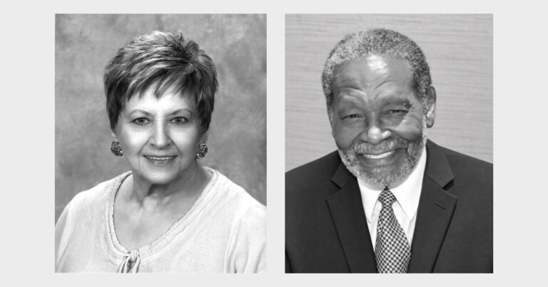 Headshots of Suzie Tyler and Samuel A. Stuckey IV, TASD 2026-27 Distinguished Alumni