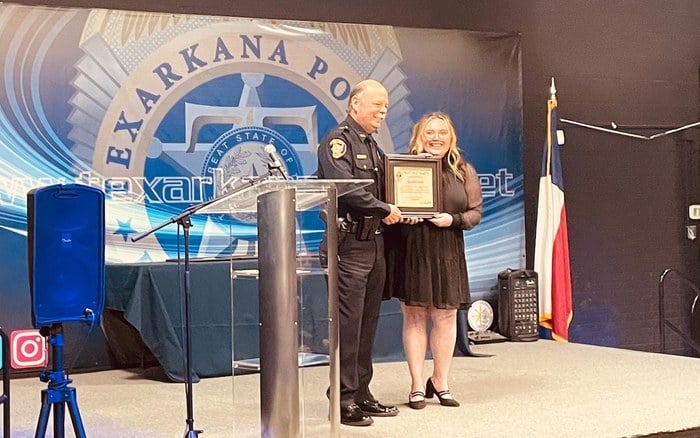 Crime Analyst Rachel Mabe receives Civilian Award of Excellence from TTPD