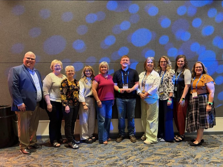 Joe Phillips with UAHT faculty, staff, and administration